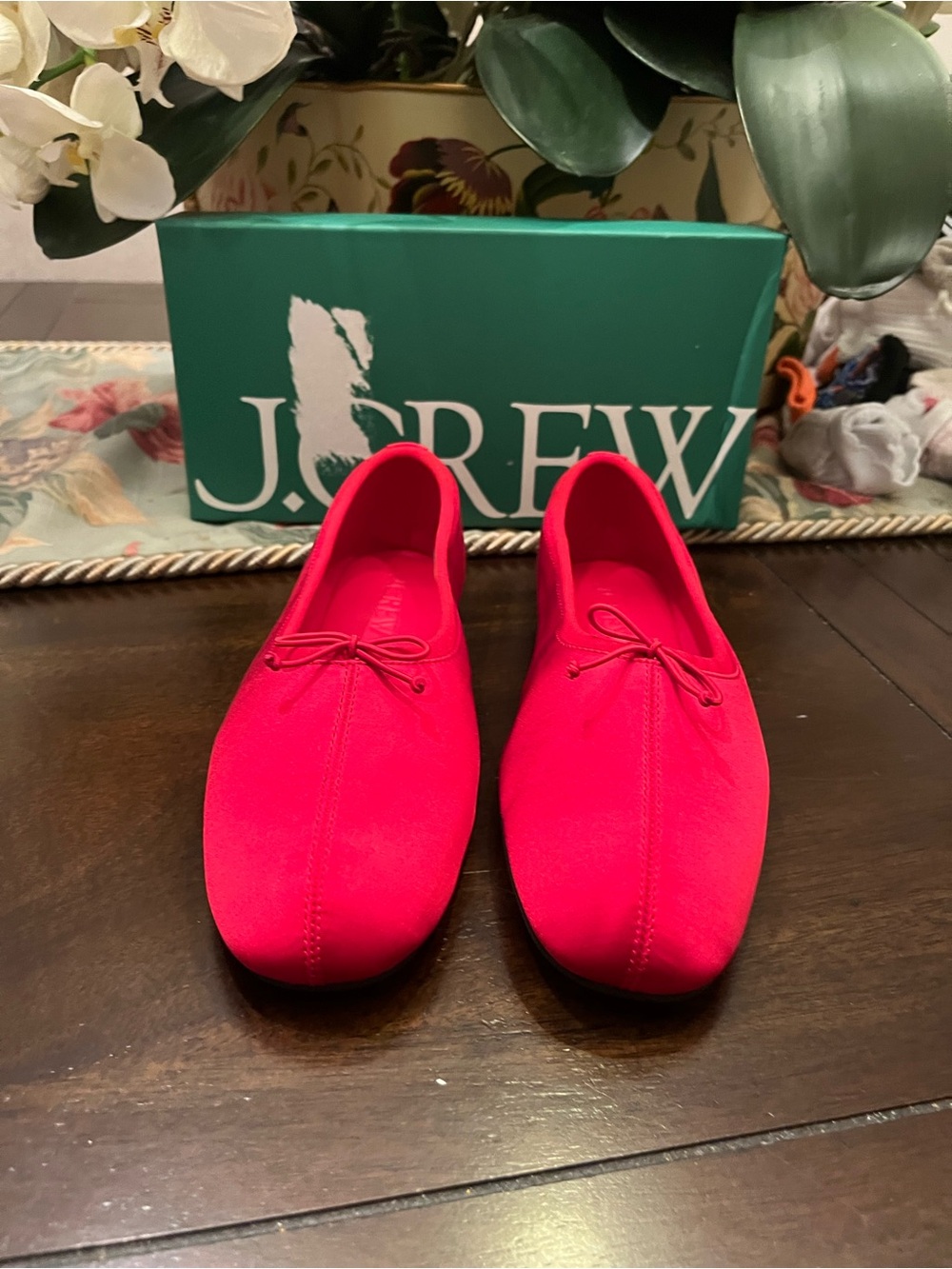 J Crew Scrunched Ballet in Satin CX004